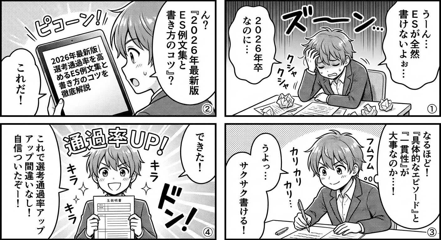 2026年最新版|選考通過率を高めるES例文集と書き方のコツを徹底解説