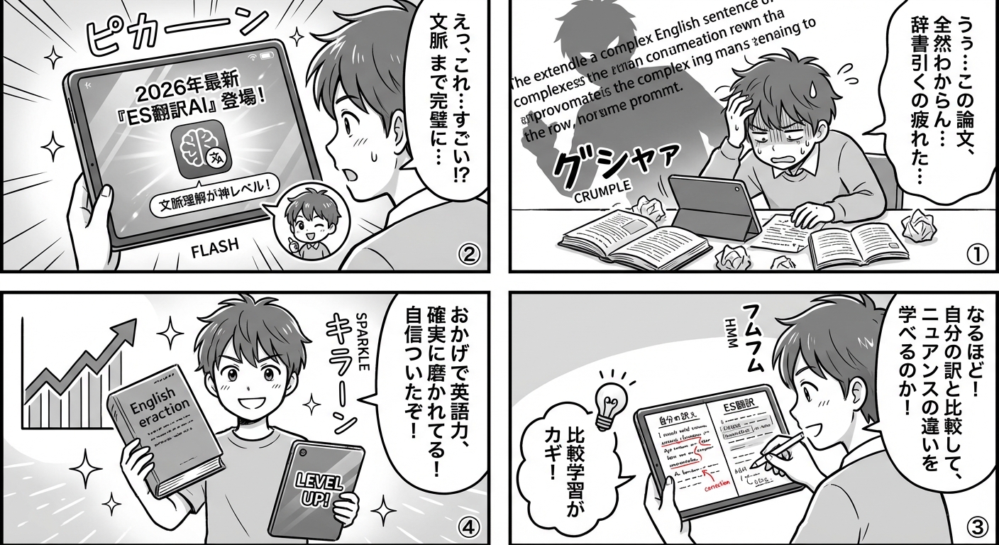 ES翻訳で英語力を磨く！2026年最新ツールと活用法