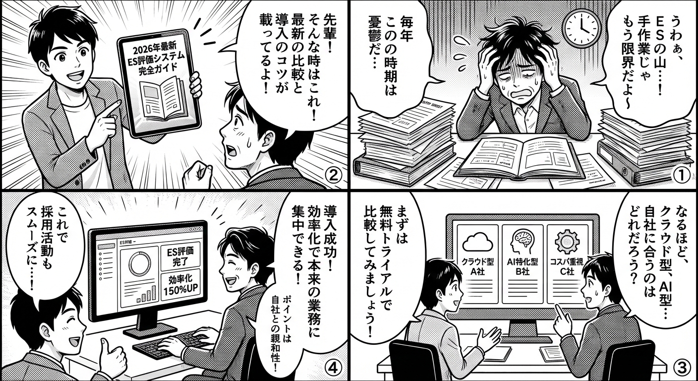 ES評価システムの選び方完全ガイド【2026年最新比較と導入成功のポイント】