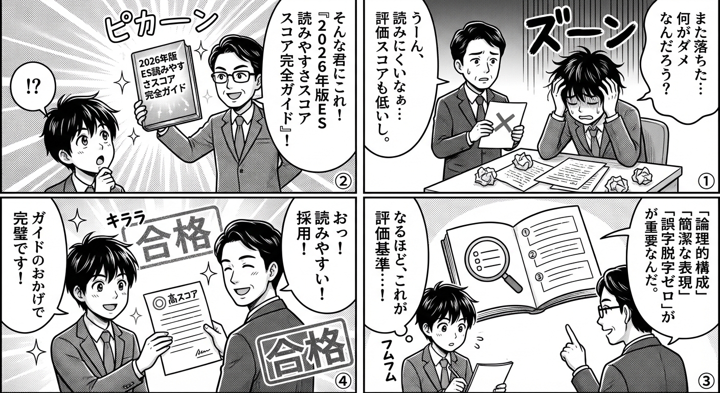 2026年版ES読みやすさスコアの完全ガイド|採用担当者が重視する文章評価基準