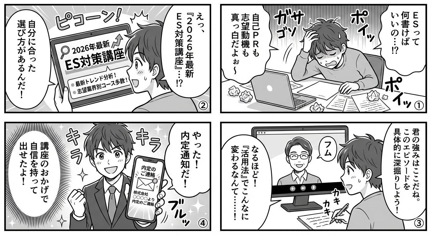 2026年最新版|ES対策講座で内定率を上げる選び方と活用法