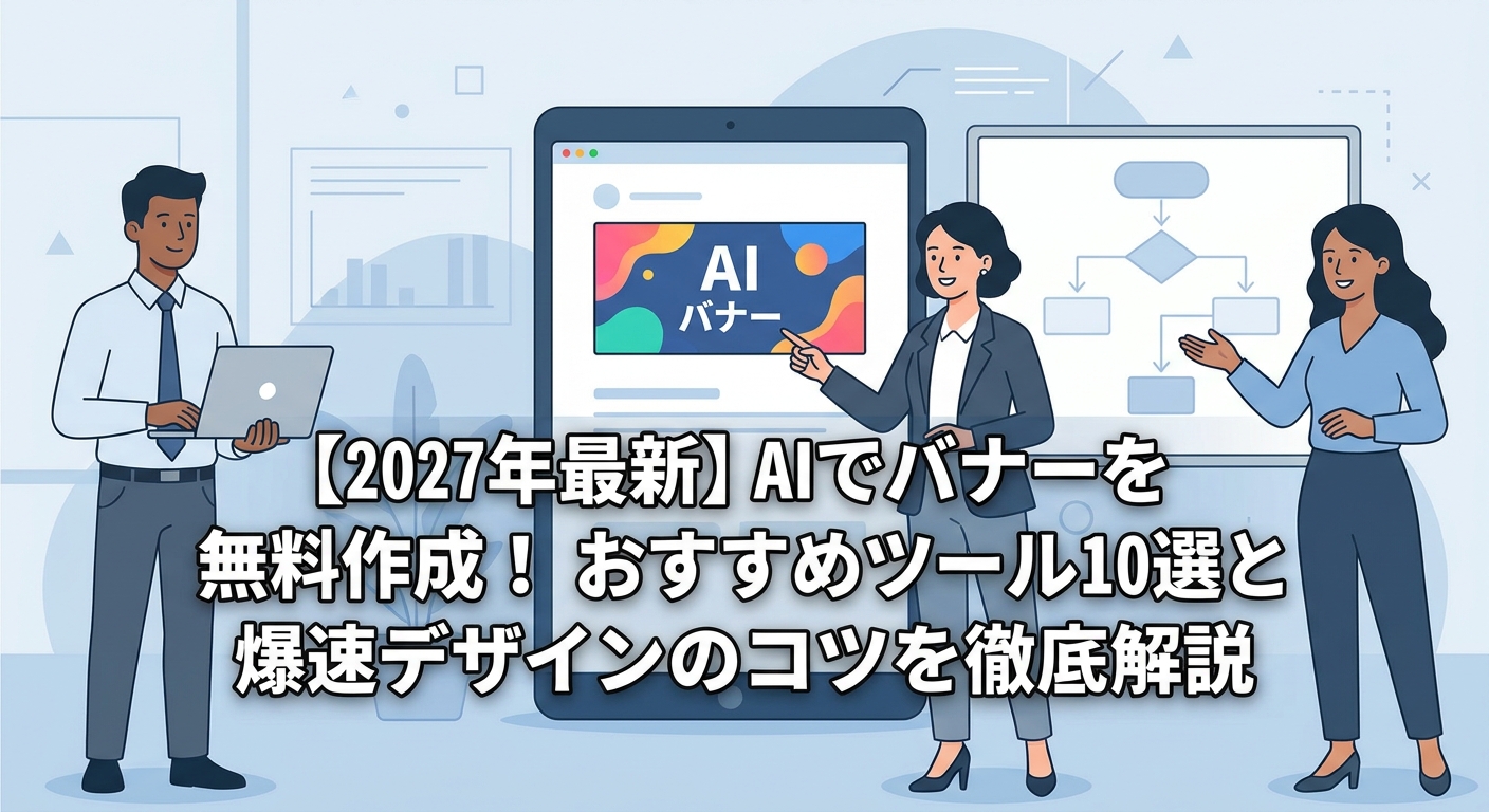 【2027年最新】AIでバナーを無料作成!おすすめツール10選と爆速デザインのコツを徹底解説