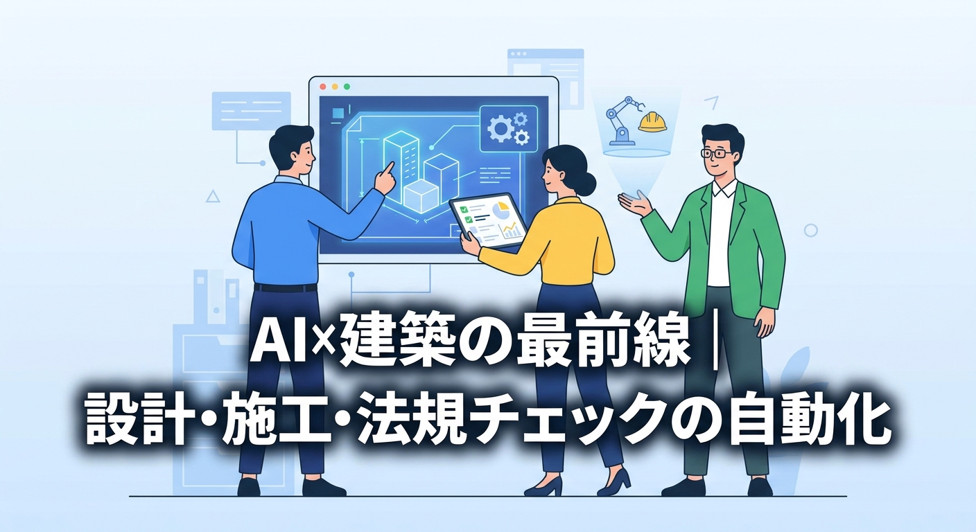 AI×建築の最前線｜設計・施工・法規チェックの自動化