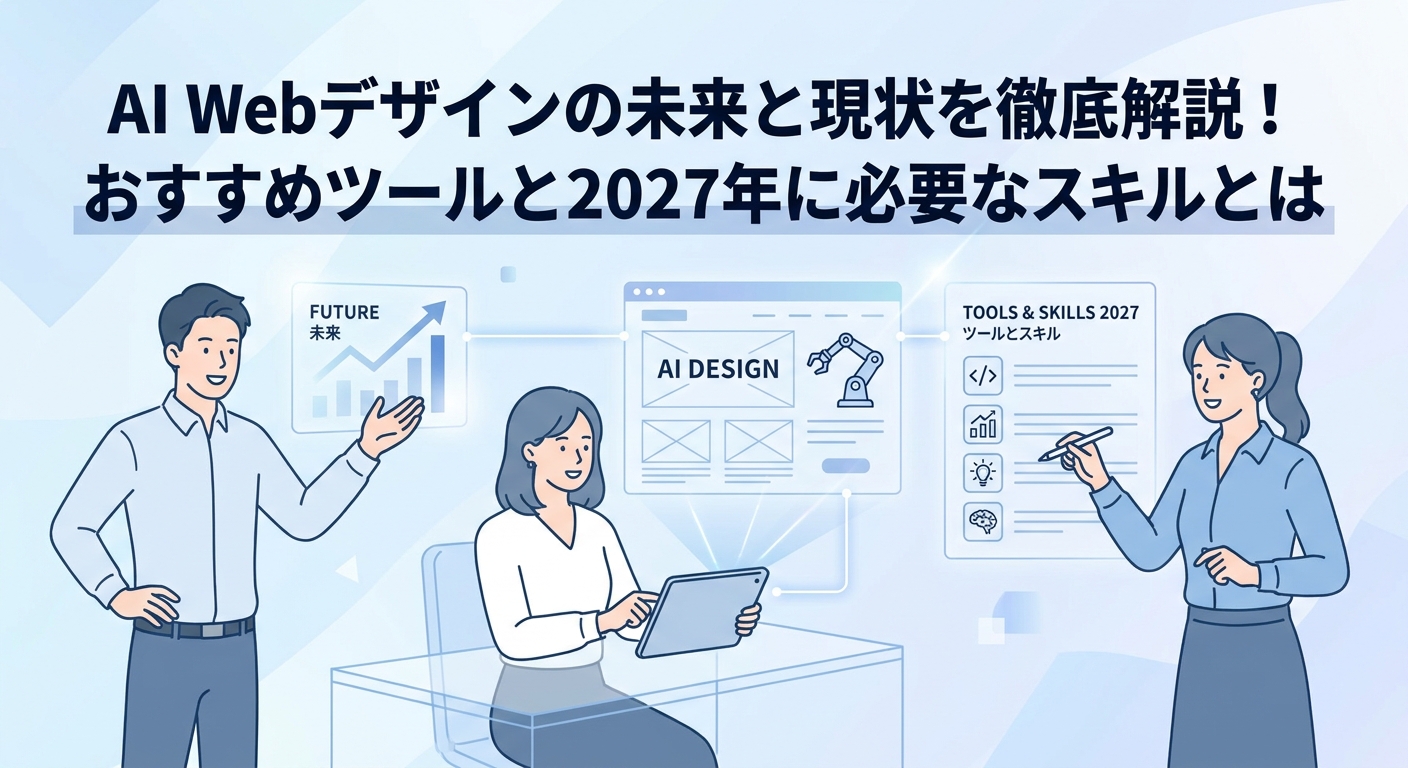AI Webデザインの未来と現状を徹底解説!おすすめツールと2027年に必要なスキルとは