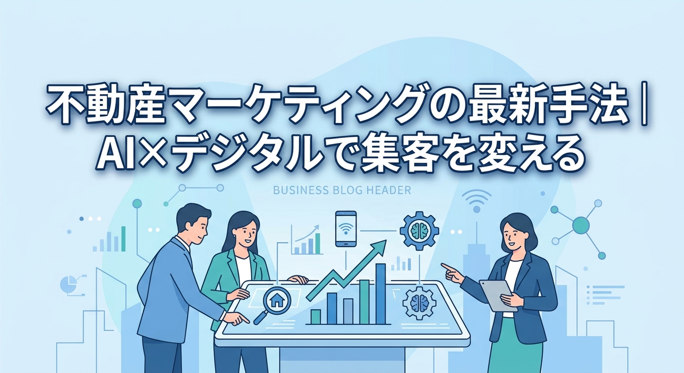 不動産マーケティングの最新手法|AI×デジタルで集客を変える