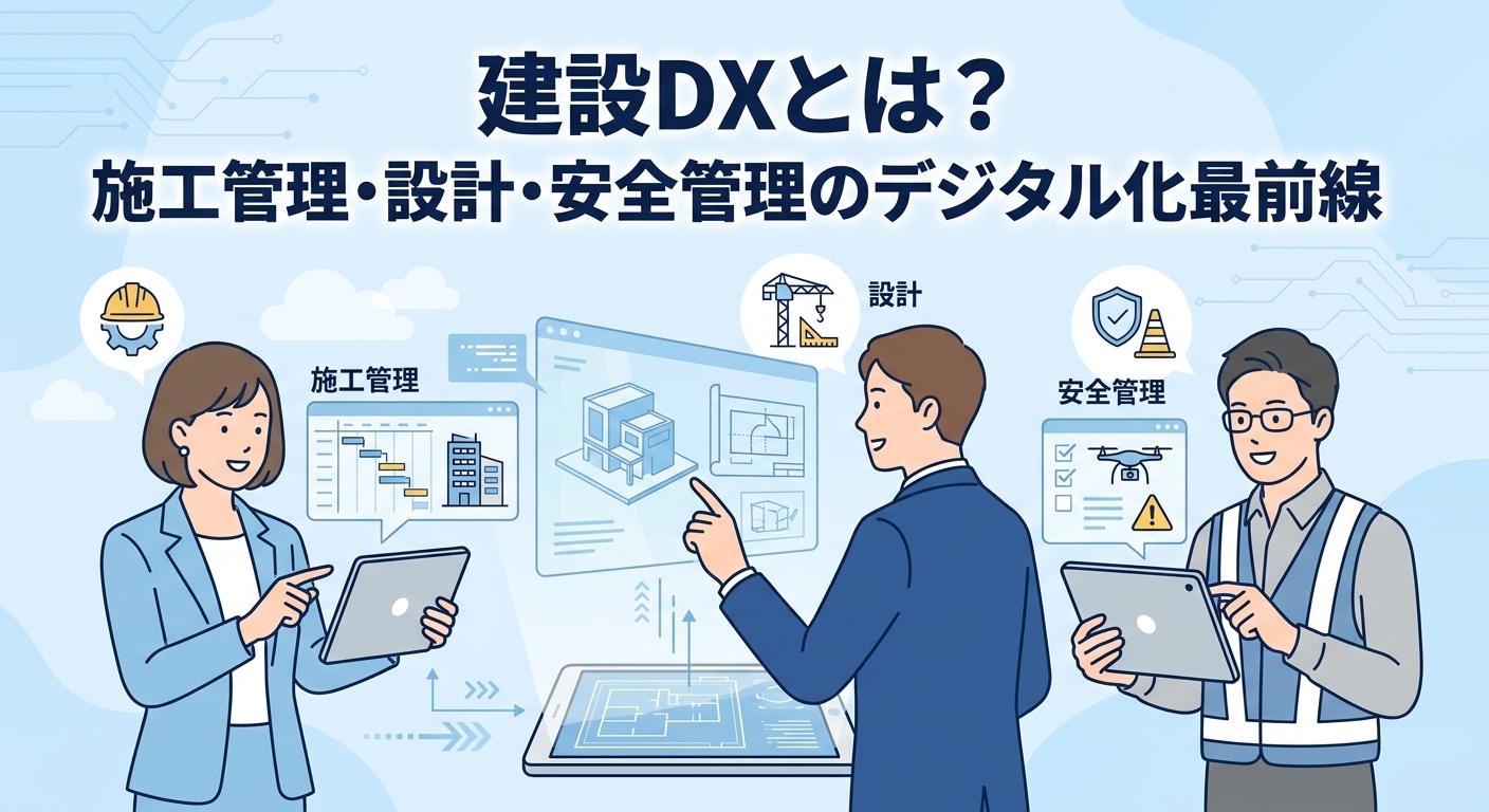 建設DXとは？施工管理・設計・安全管理のデジタル化最前線