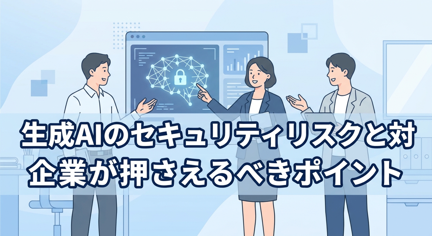 生成AIのセキュリティリスクと対策|企業が押さえるべきポイント