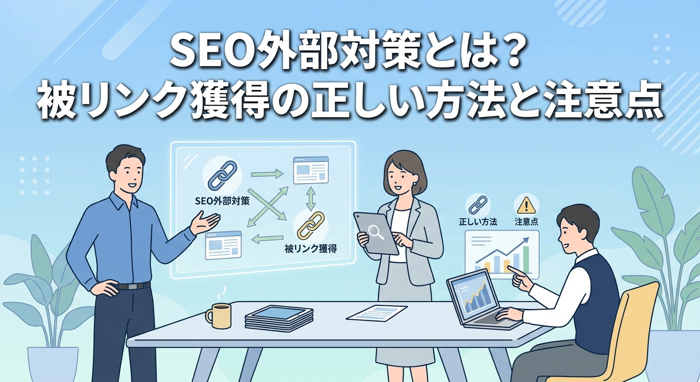 SEO外部対策とは？被リンク獲得の正しい方法と注意点
