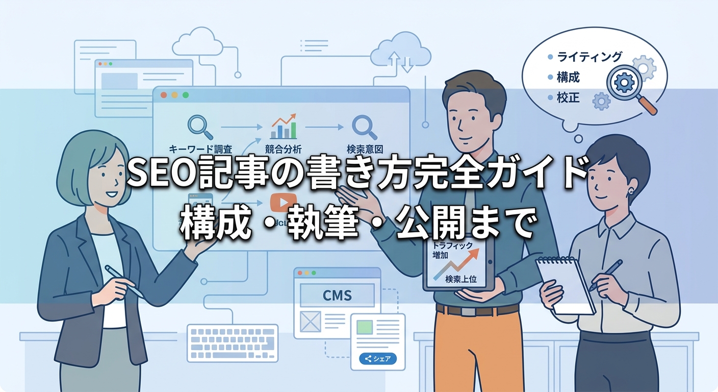SEO記事の書き方完全ガイド｜構成・執筆・公開まで