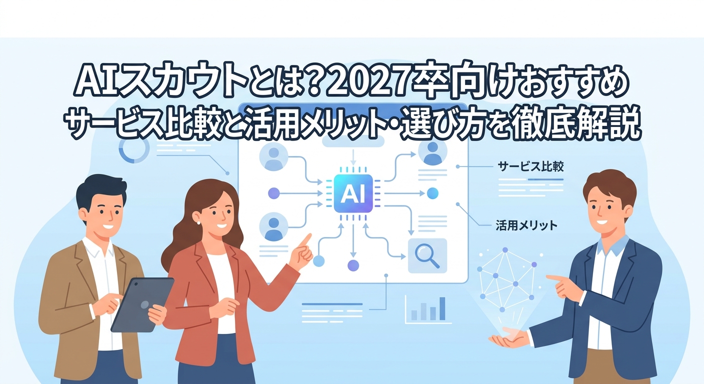AIスカウトとは？2027卒向けおすすめサービス比較と活用メリット・選び方を徹底解説