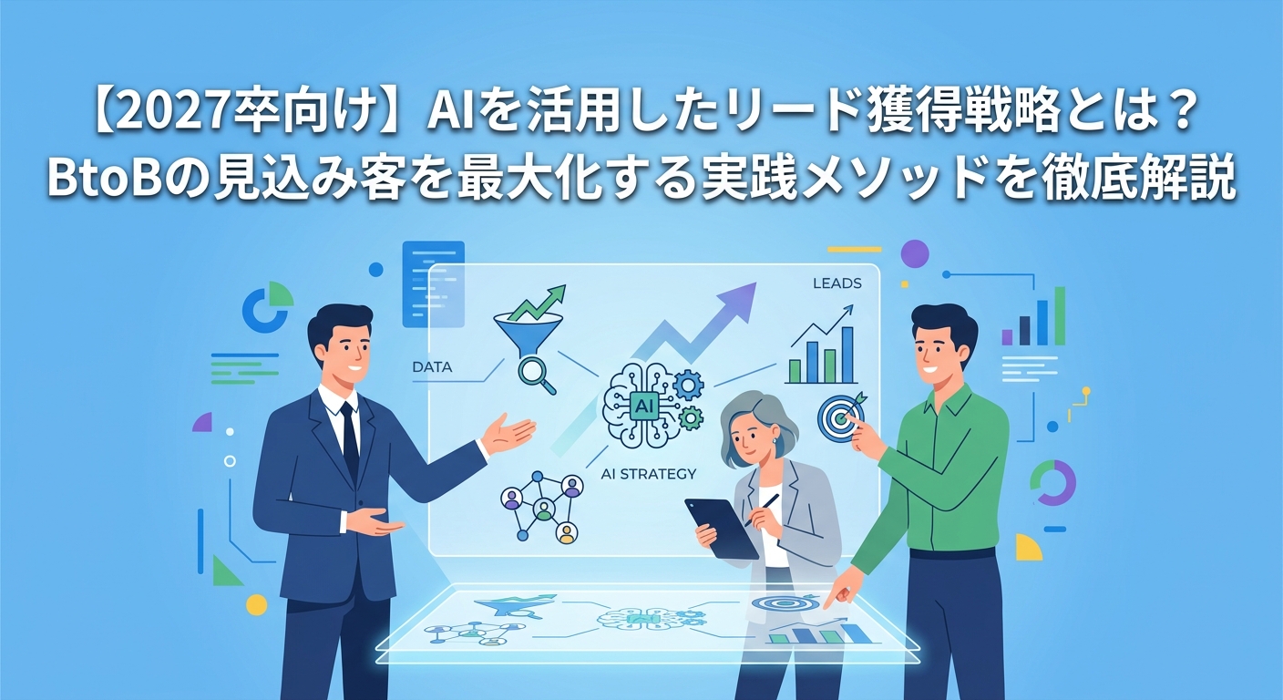 【2027卒向け】AIを活用したリード獲得戦略とは?BtoBの見込み客を最大化する実践メソッドを徹底解説