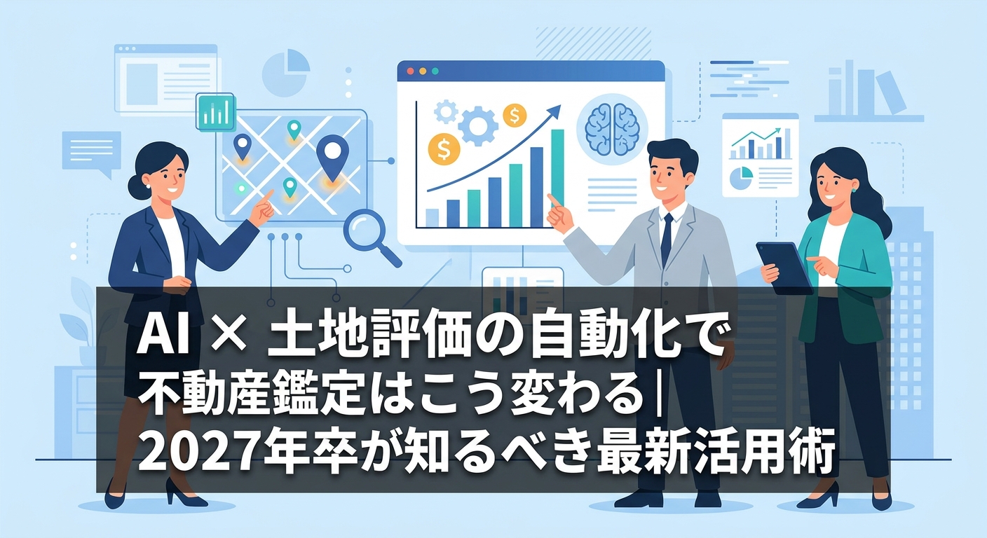 AI×土地評価の自動化で不動産鑑定はこう変わる|2027年卒が知るべき最新活用術