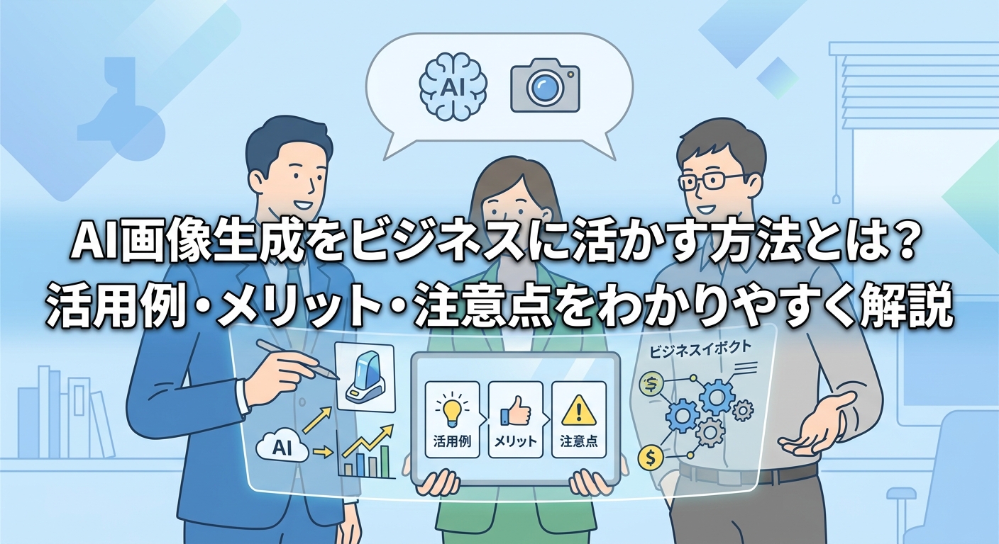AI画像生成をビジネスに活かす方法とは？活用例・メリット・注意点をわかりやすく解説