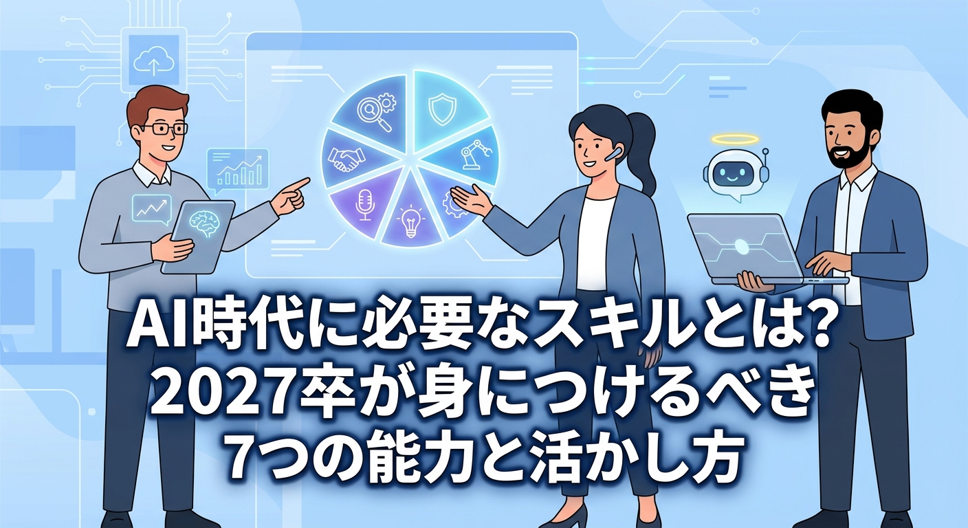 AI時代に必要なスキルとは？2027卒が身につけるべき7つの能力と活かし方