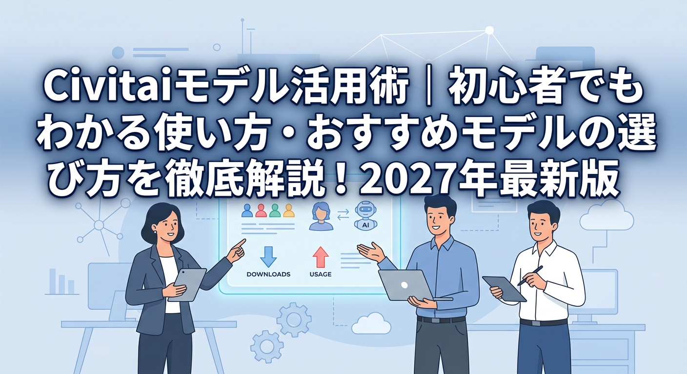 Civitaiモデル活用術|初心者でもわかる使い方・おすすめモデルの選び方を徹底解説!2027年最新版