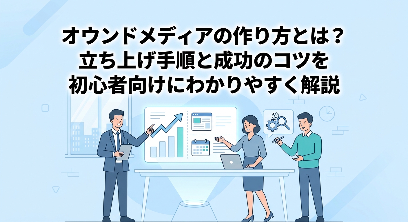 オウンドメディアの作り方とは？立ち上げ手順と成功のコツを初心者向けにわかりやすく解説