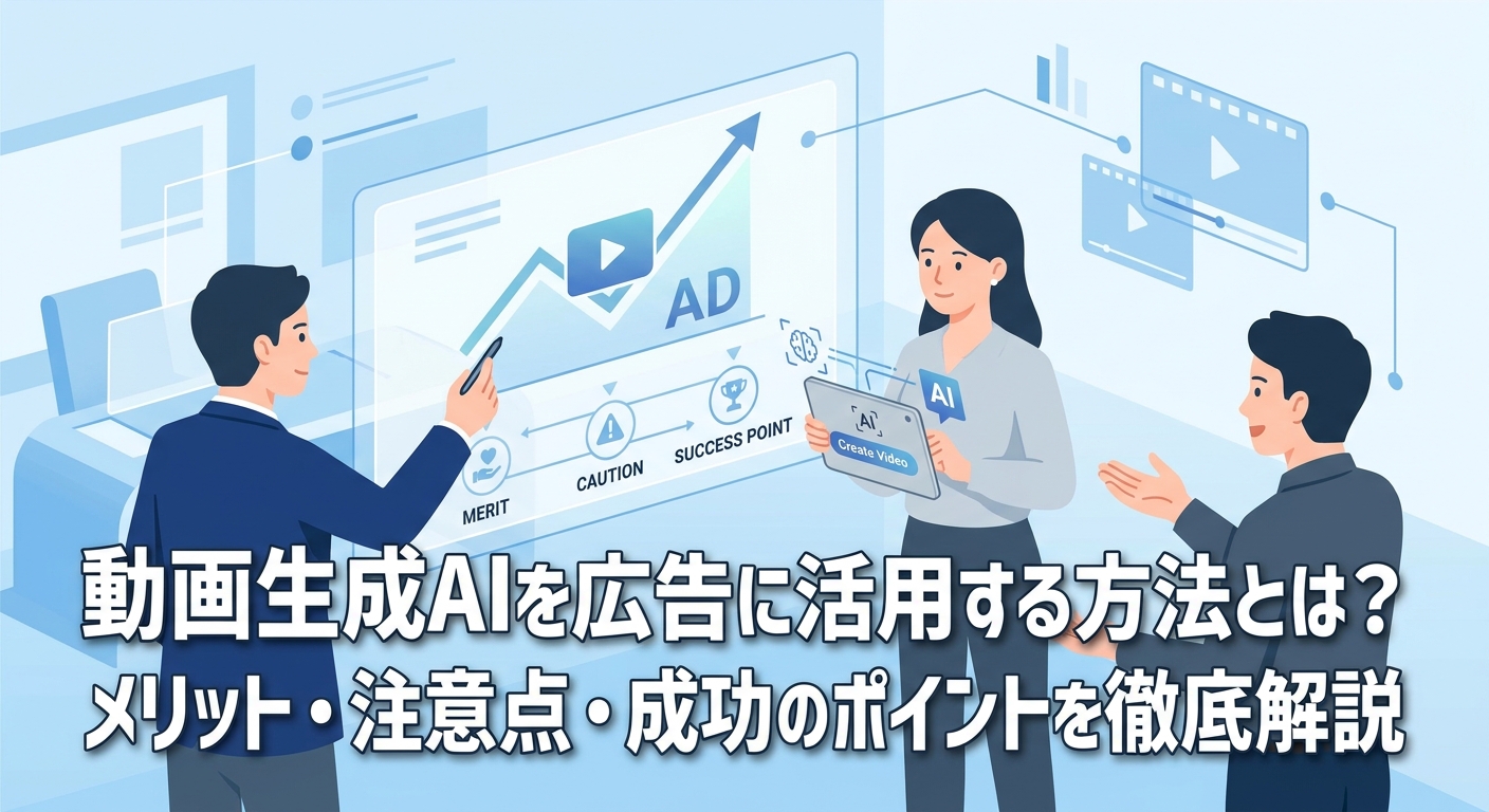 動画生成AIを広告に活用する方法とは?メリット・注意点・成功のポイントを徹底解説