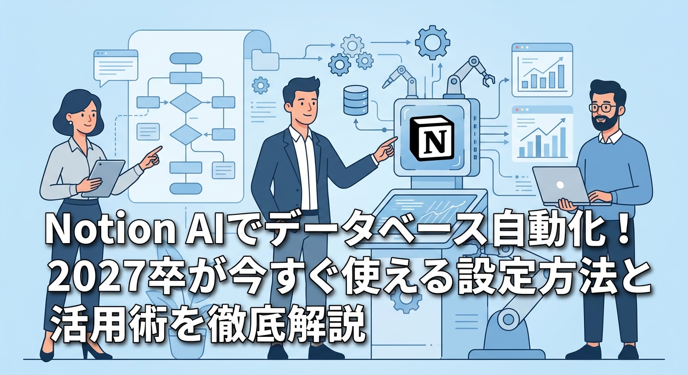 Notion AIでデータベース自動化！2027卒が今すぐ使える設定方法と活用術を徹底解説