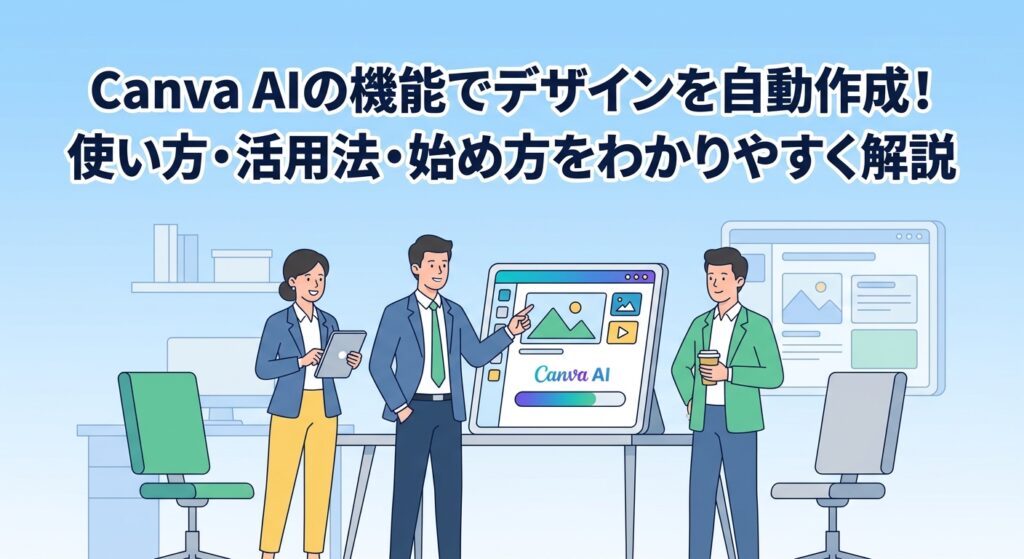 Canva AIの機能でデザインを自動作成！使い方・活用法・始め方をわかりやすく解説