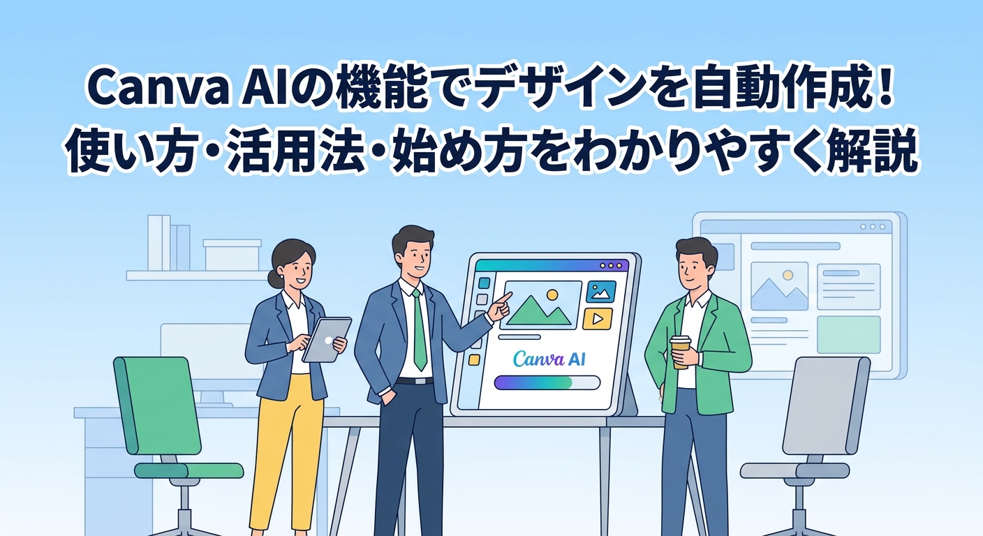 Canva AIの機能でデザインを自動作成！使い方・活用法・始め方をわかりやすく解説