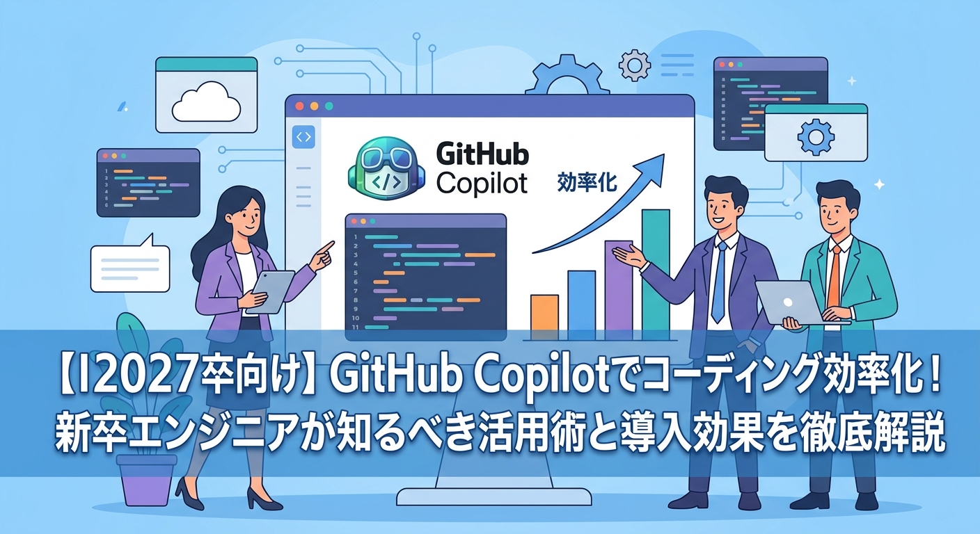 【2027卒向け】GitHub Copilotでコーディング効率化!新卒エンジニアが知るべき活用術と導入効果を徹底解説