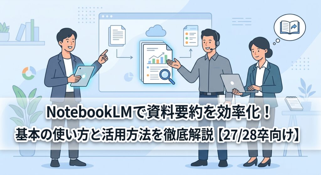 NotebookLMで資料要約を効率化！基本の使い方と活用方法を徹底解説【27/28卒向け】