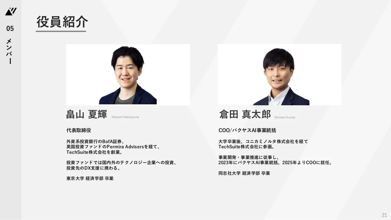TechSuite 会社説明資料 21ページ