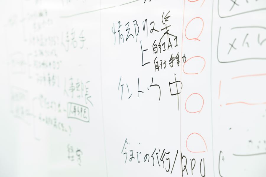 ホワイトボードの書き込み
