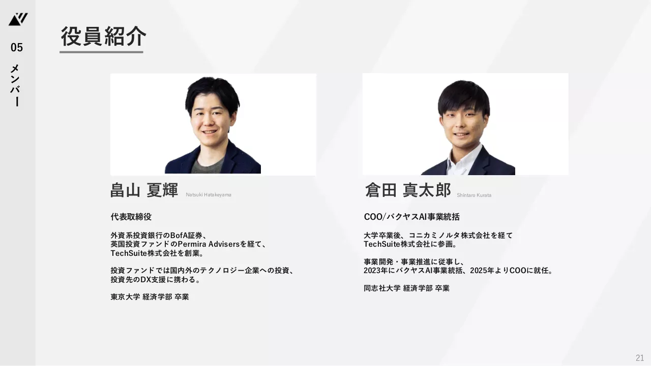 TechSuite 会社説明資料 21ページ